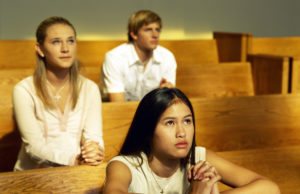 teens, church, prayer
