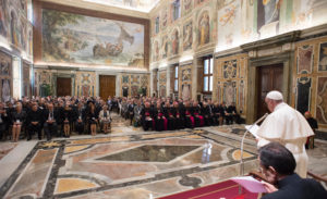 Pope Francis addresses members of the Pontifical Academy for Life.