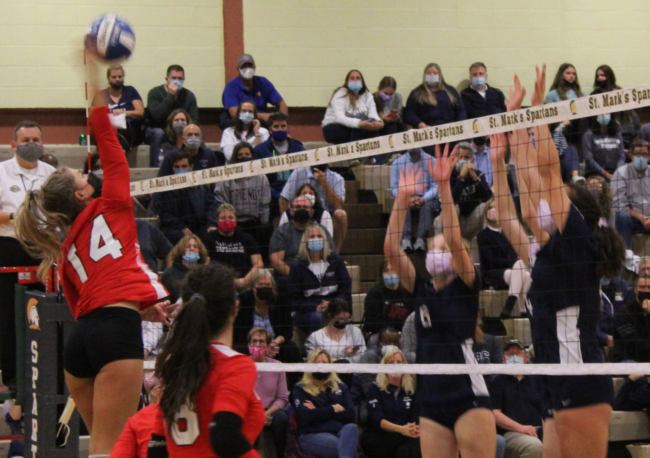 Ursuline battles second-seeded Wilmington Friends in volleyball before falling in three sets Photo gallery