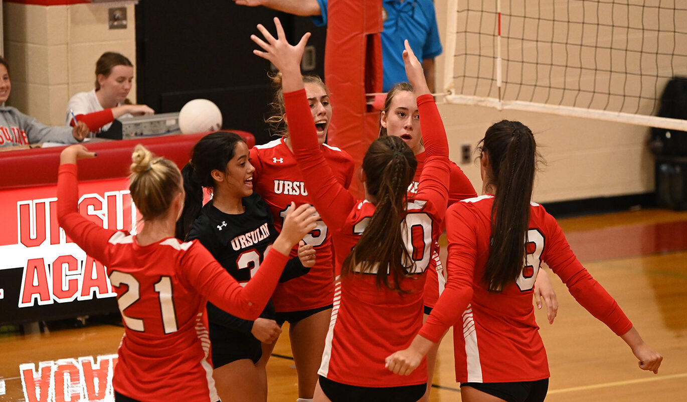 Ursuline volleyball rebounds for four-set win vs