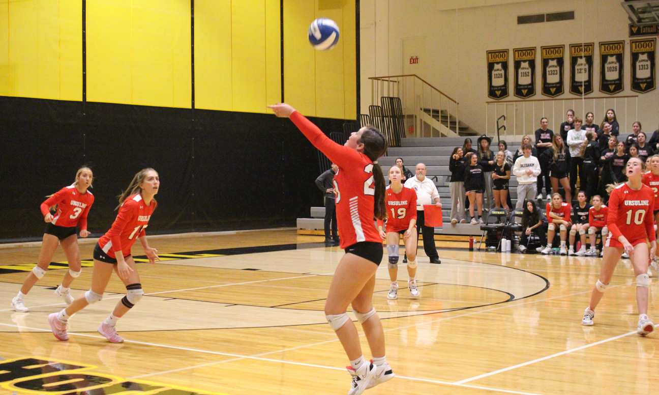Ursuline advances in DIAA volleyball tournament after hard-fought win at Tatnall Photo gallery