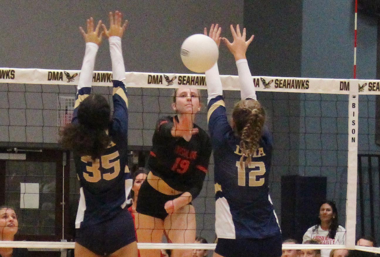 Ursuline Academy holds off stiff challenge from Delaware Military Academy for volleyball win Photo gallery