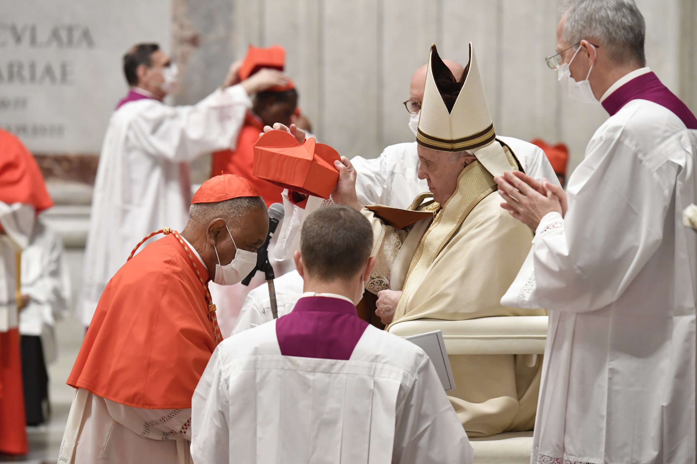 Cardinal Wilton Gregory of Washington among 13 new cardinals - 11 in-person  - made in pandemic-altered consistory - The Dialog