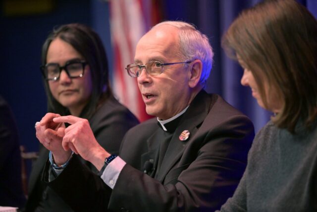 BISHOP SEITZ GEORGETOWN DIALOGUE MIGRATION MASS DEPORTATION REFUGEE RESETTLEMENT