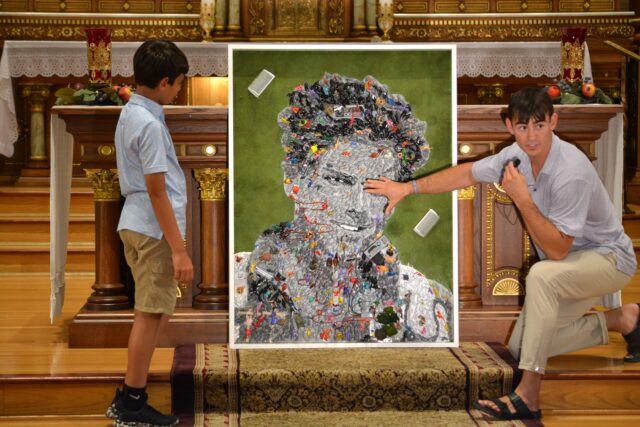 ARTIST'S MOSAIC OF BLESSED CARLO ACUTIS CHICAGO CHURCH