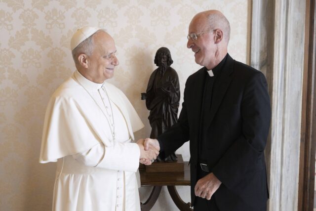 POPE LEO XIV AND JESUIT FATHER JAMES MARTIN